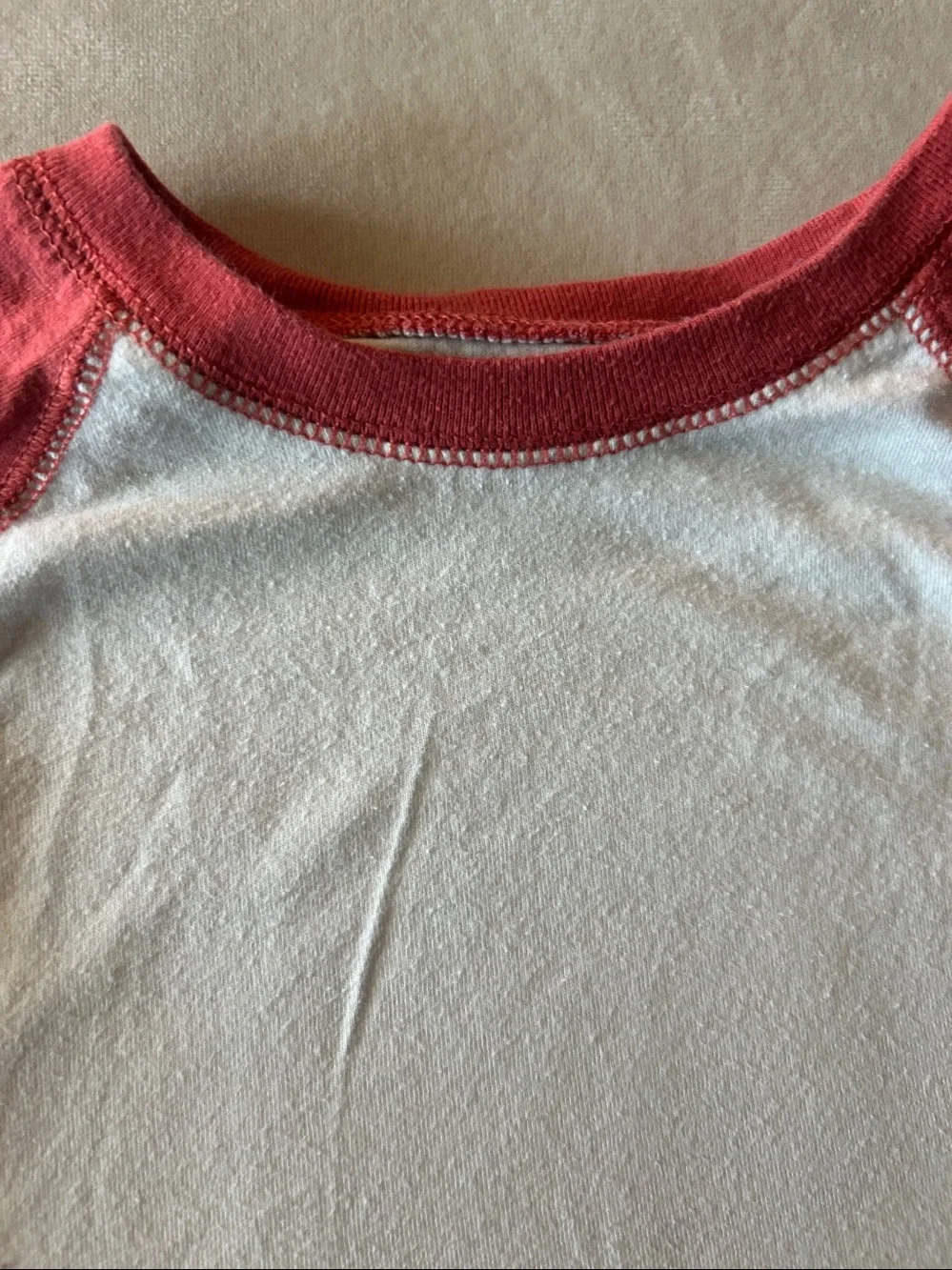 Garanimals Red and White Raglan Long Sleeve Tee